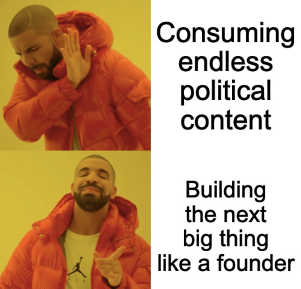 Follow founders, not politicians.